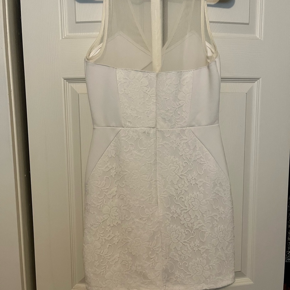 Top shop white lace bodycon dress